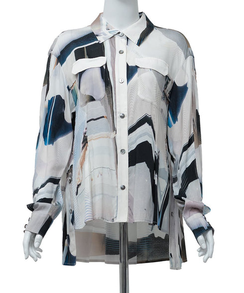 Flap Pocket Blouse
